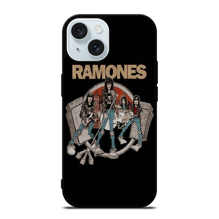 RAMONES ROCK BAND ROAD TO RUIN iPhone 15 Case Cover