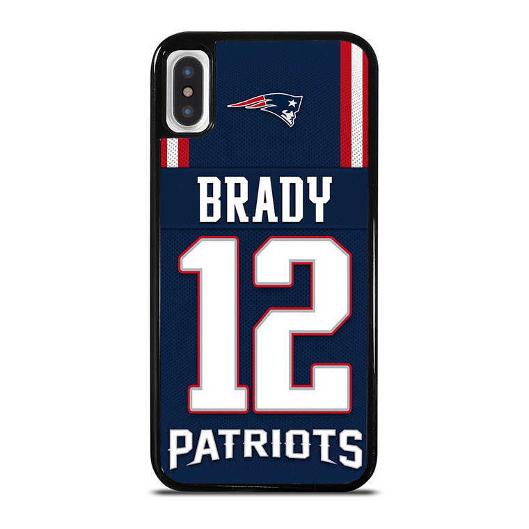 TOM BRADY NEW ENGLAND PATRIOTS NFL JERSEY iPhone X / XS Case Cover