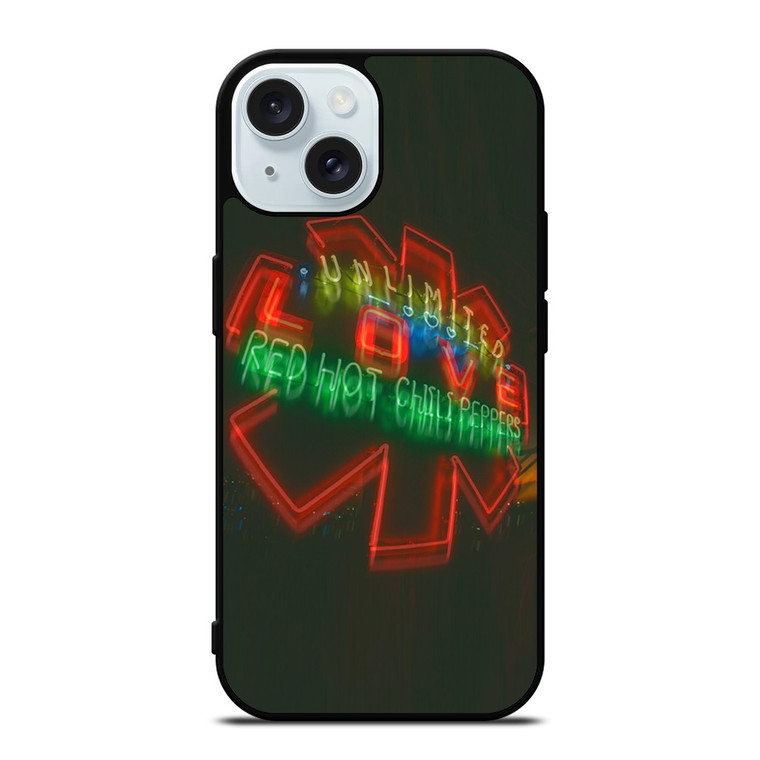 RED HOT CHILI PEPPERS UNLIMITED LOVE iPhone 15 Case Cover RED HOT CHILI PEPPERS UNLIMITED LOVE iPhone 15 Case Cover