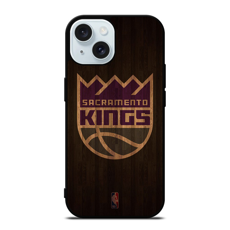 SACRAMENTO KINGS BASKETBALL COURT NBA iPhone 15 Case Cover