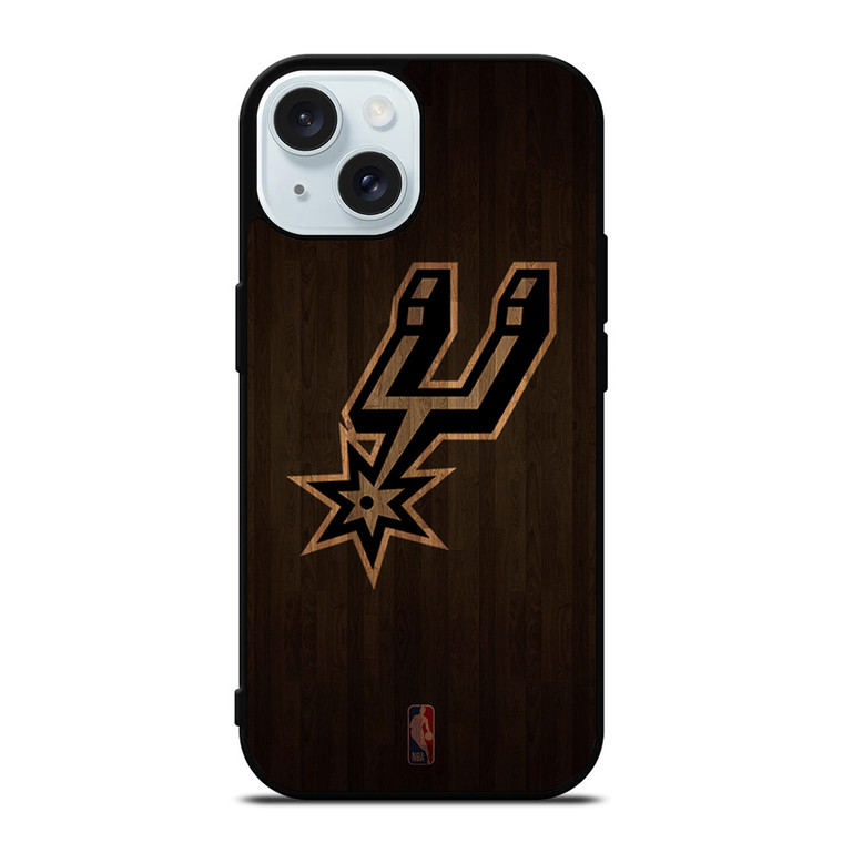 SAN ANTONIO SPURS BASKETBALL COURT NBA iPhone 15 Case Cover
