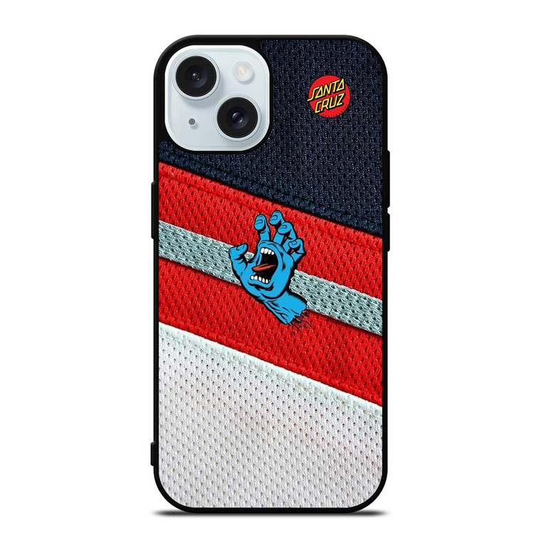 SANTA CRUZ SCREAMING HAND SKATEBOARD iPhone 15 Case Cover