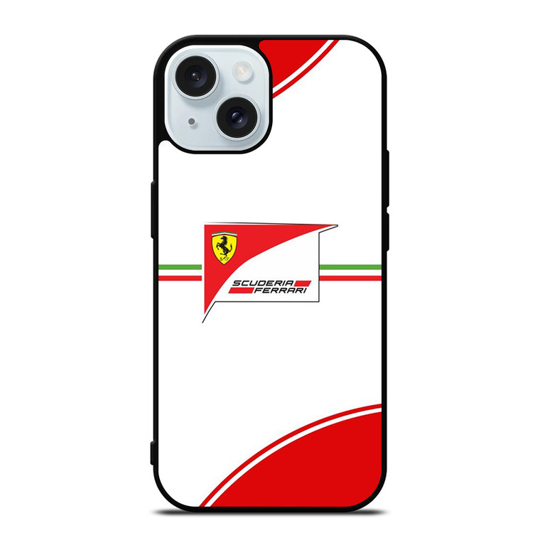 SCUDERIA FERRARI FORMULA ONE F1 RACING 3 iPhone 15 Case Cover