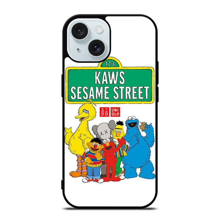 SESAME STREET MUPPETS X KAWS UNIQLO iPhone 15 Case Cover