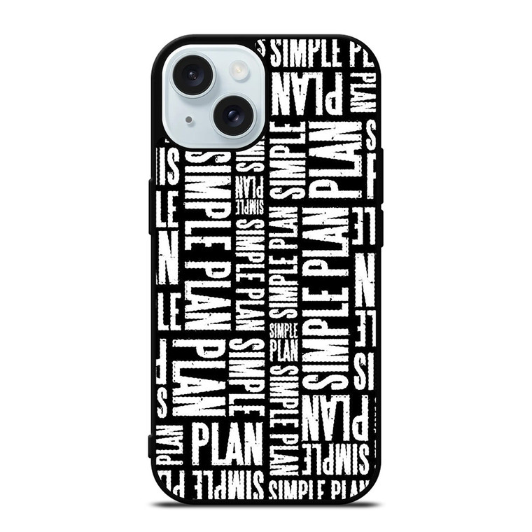 SIMPLE PLAN ROCK BAND LOGO iPhone 15 Case Cover