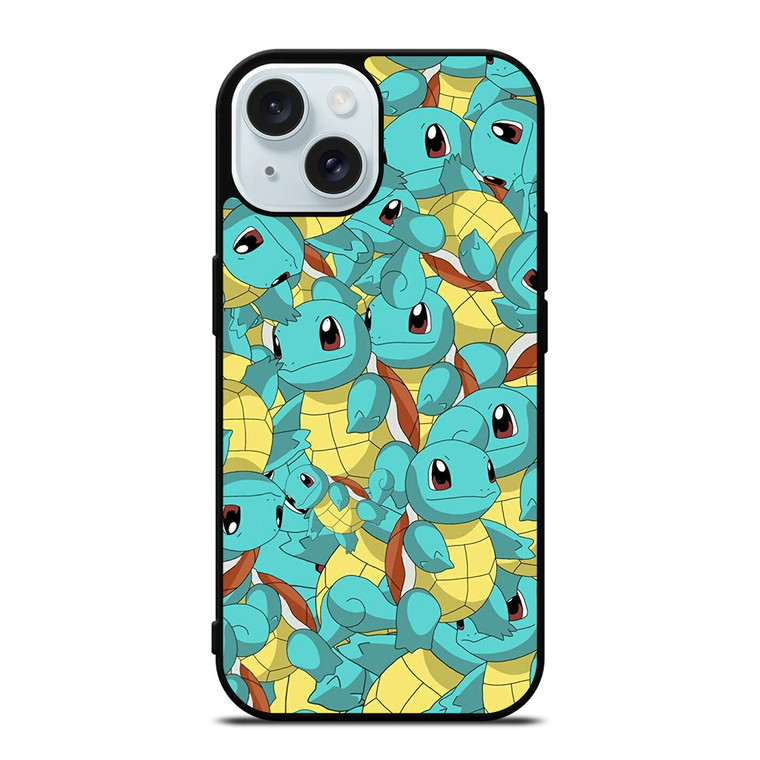 SQUIRTLE POKEMON MONSTER PATTERN iPhone 15 Case Cover