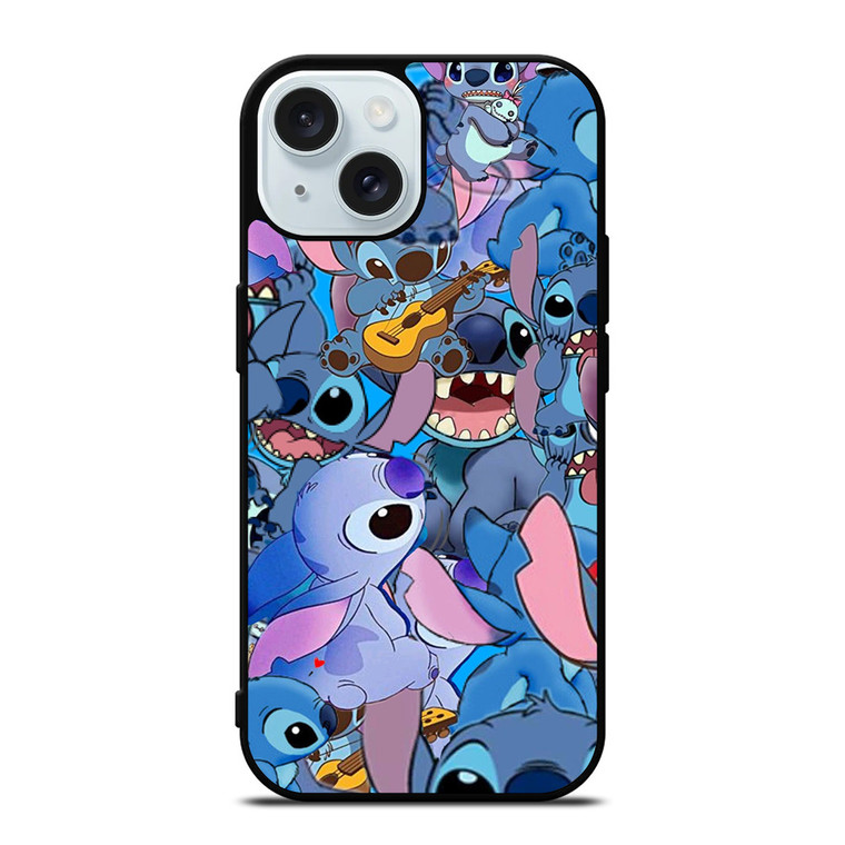 STITCH CARTOON COLLAGE iPhone 15 Case Cover STITCH CARTOON COLLAGE iPhone 15 Case Cover