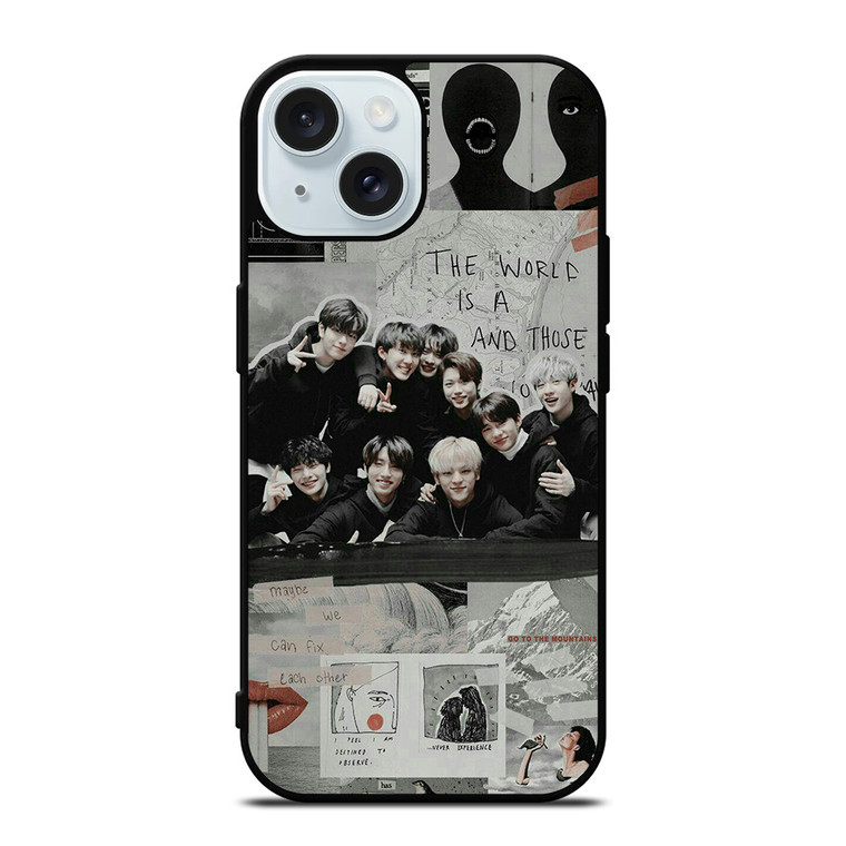 STRAY KIDS BOY BAND COLLAGE iPhone 15 Case Cover