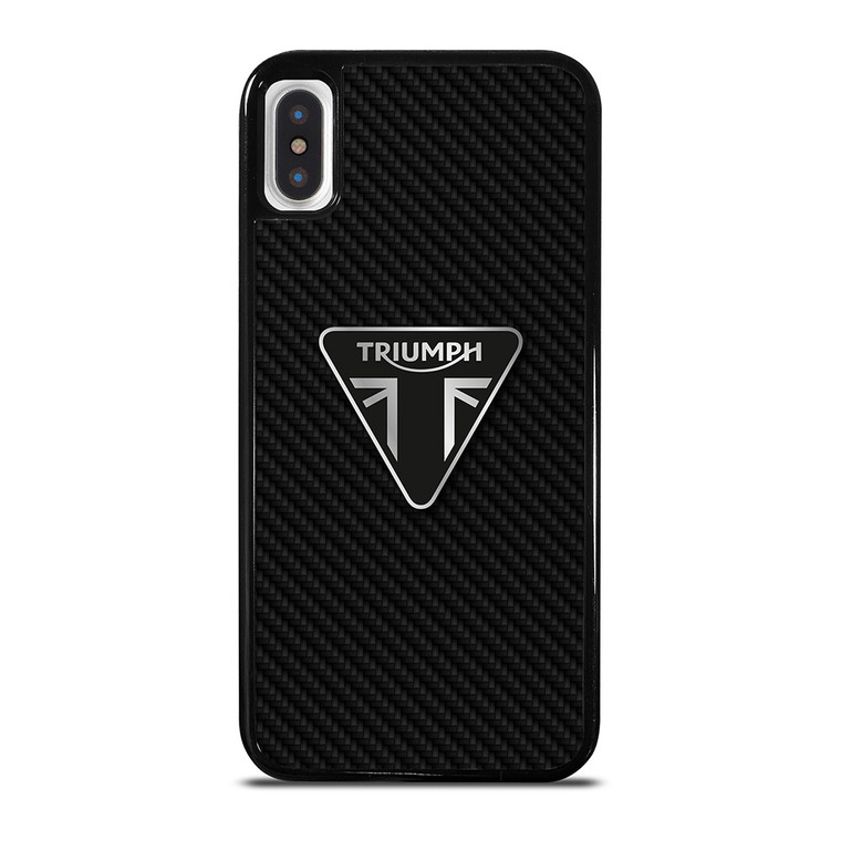 TRIUMPH MOTORCYCLES CARBON FIBER iPhone X / XS Case Cover