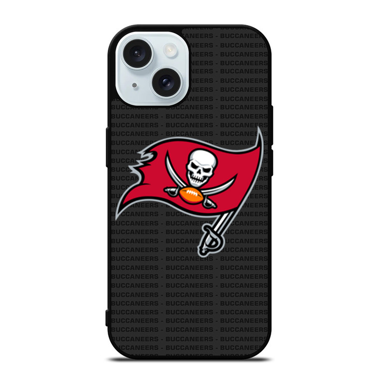 TAMPA BAY BUCCANEERS FOOTBALL TEXT iPhone 15 Case Cover