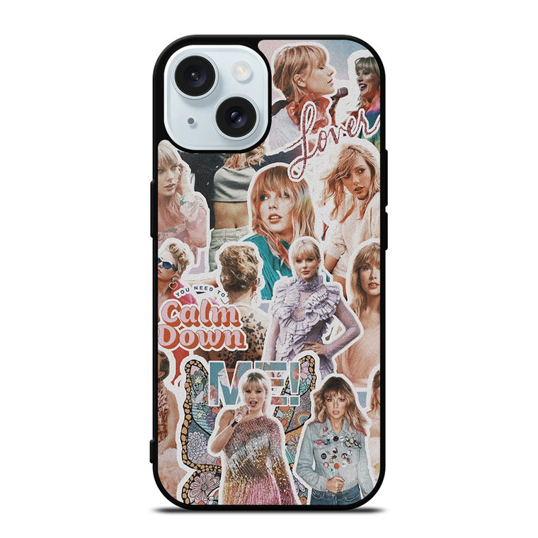 TAYLOR SWIFT AESTHETIC COLLAGE iPhone 15 Case Cover