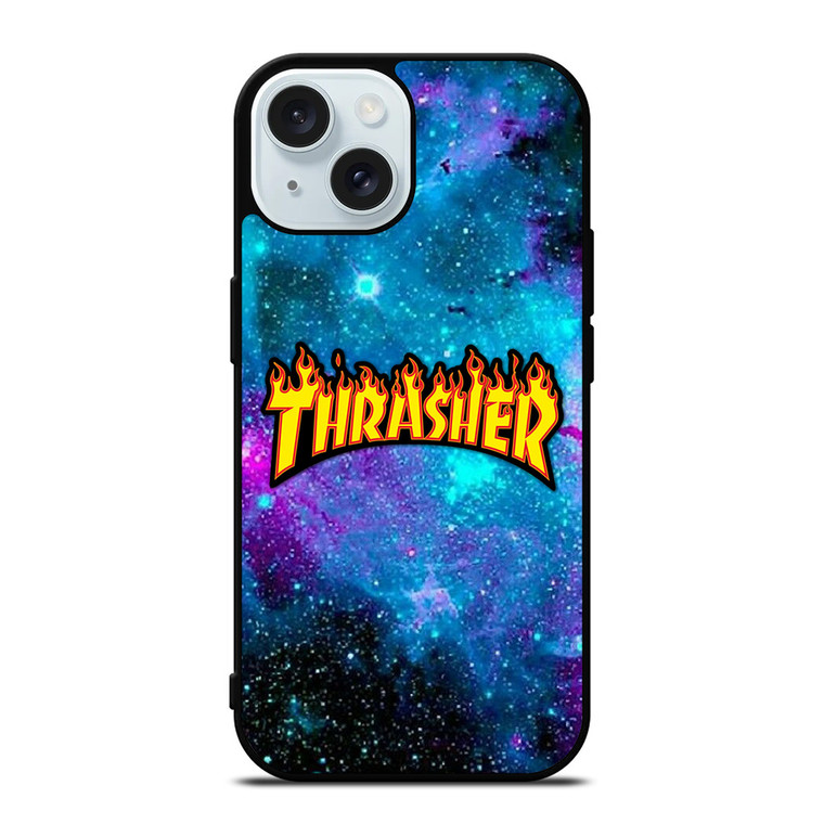 THRASHER SKATEBOARD NEBULA iPhone 15 Case Cover