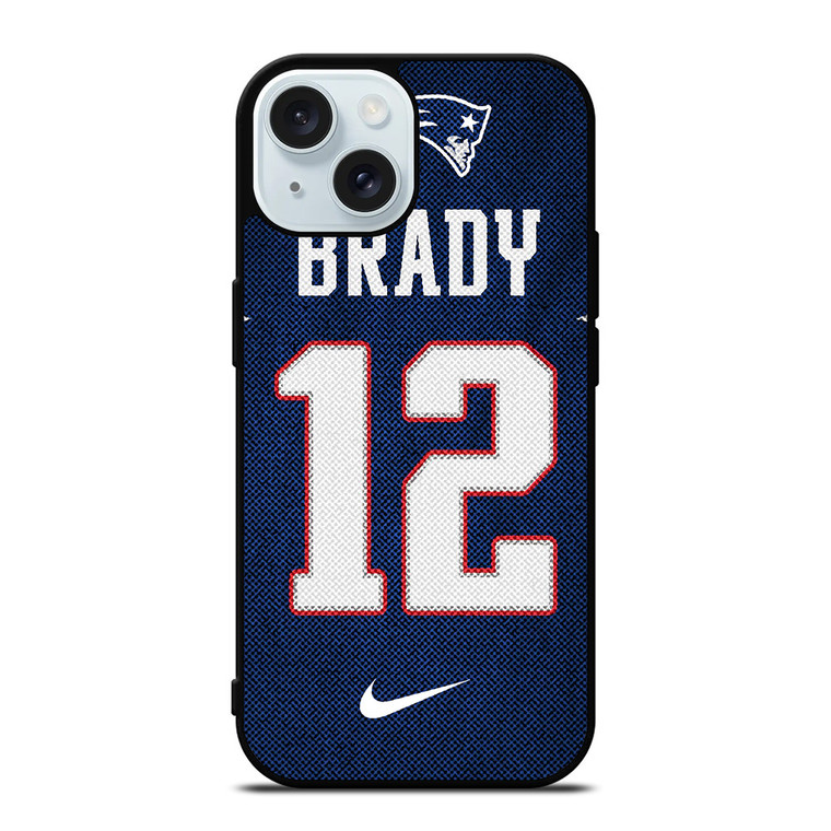 TOM BRADY NEW ENGLAND PATRIOTS NFL JERSEY 2 iPhone 15 Case Cover