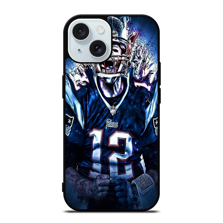 TOM BRADY NEW ENGLAND PATRIOTS NFL iPhone 15 Case Cover