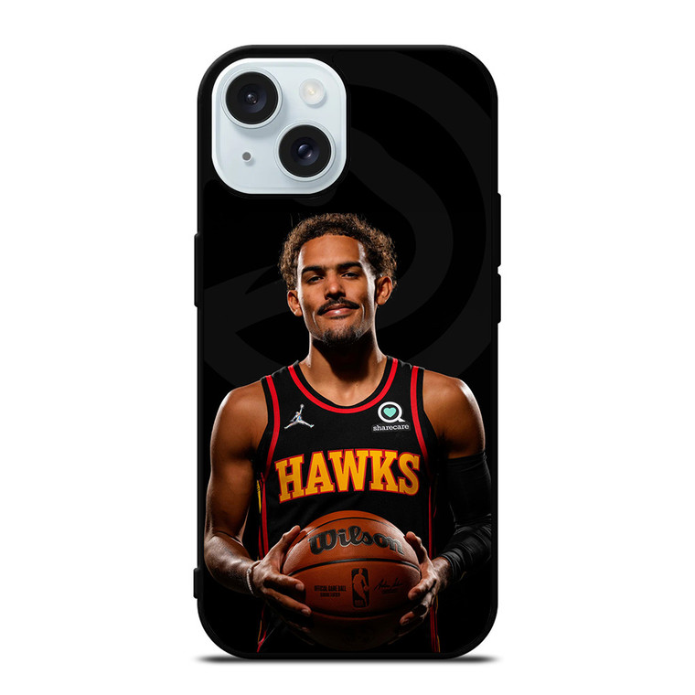 TRAE YOUNG ATLANTA HAWKS 4 iPhone 15 Case Cover