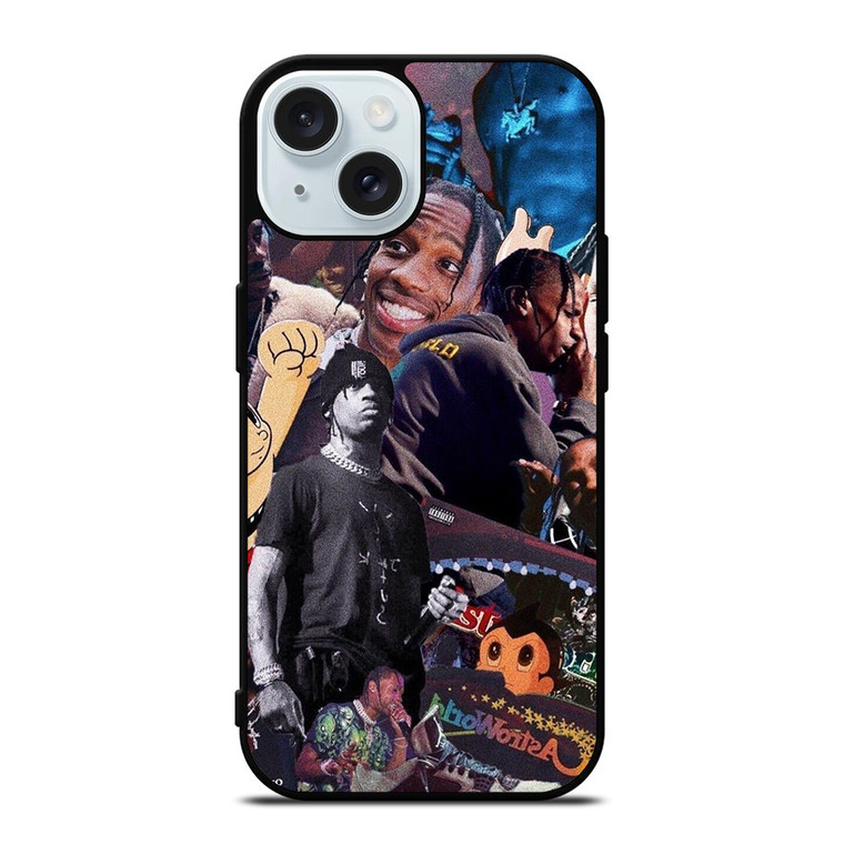 TRAVIS SCOTT ASTROWORLD COLLAGE iPhone 15 Case Cover
