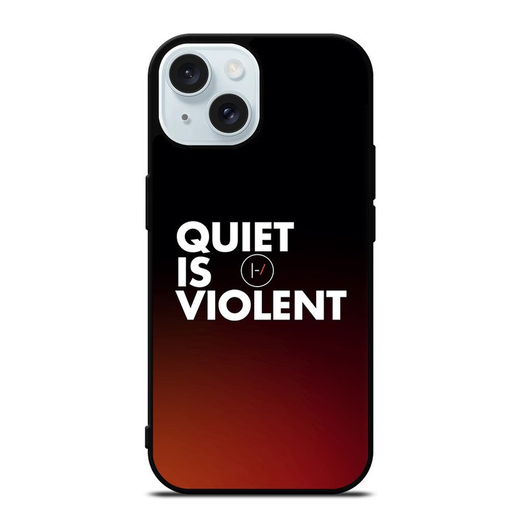 TWENTY ONE PILOTS QUIET IS VIOLENT iPhone 15 Case Cover