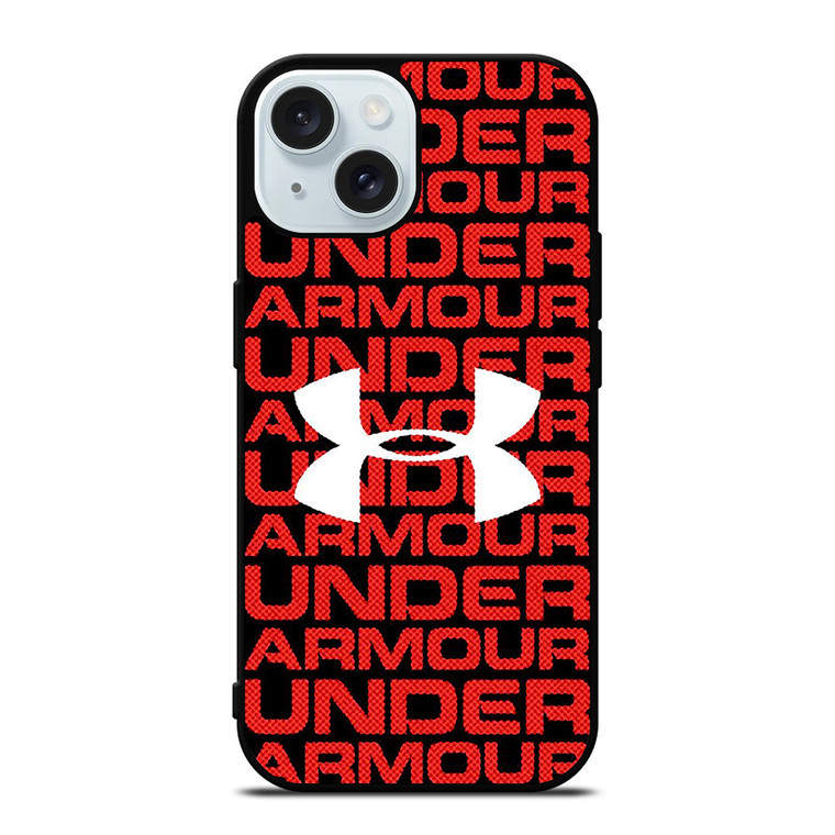 UNDER ARMOUR RED LOGO iPhone 15 Case Cover