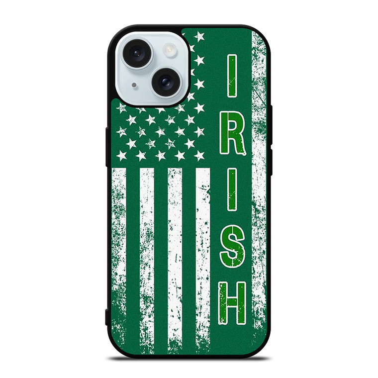 USA FLAG IRISH IRELAND iPhone 15 Case Cover