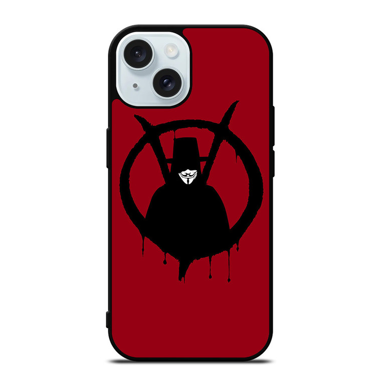 V FOR VENDETTA ICON iPhone 15 Case Cover