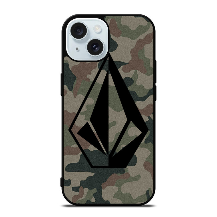 VOLCOM LOGO CAMO iPhone 15 Case Cover
