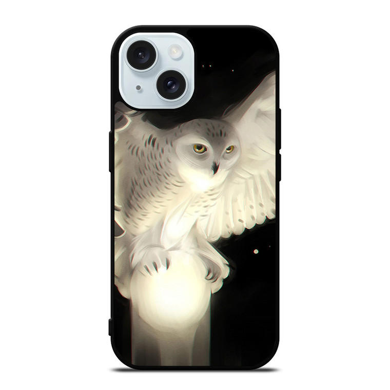 WHITE WOL CUTE iPhone 15 Case Cover