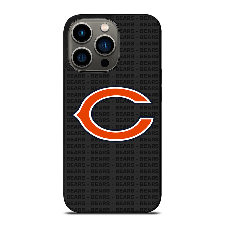 CHICAGO BEARS FOOTBALL TEXT iPhone 13 Pro Case Cover
