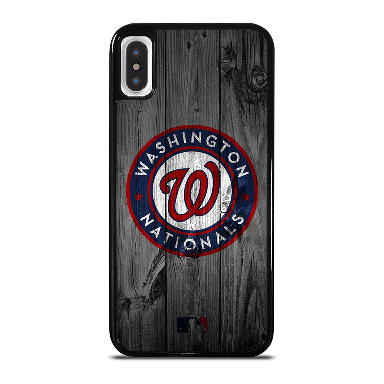 WASHINGTON NATIONALS BASEBALL MLB WOOD LOGO iPhone X / XS Case Cover