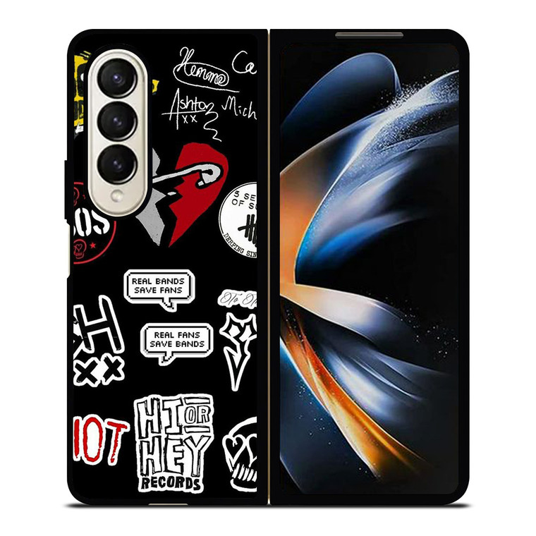 5 SECONDS OF SUMMER BAND COLLAGE Samsung Galaxy Z Fold 4 Case Cover