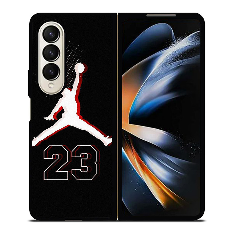 AIR JORDAN 23 GLITCH Samsung Galaxy Z Fold 4 Case Cover AIR JORDAN 23 GLITCH Samsung Galaxy Z Fold 4 Case Cover