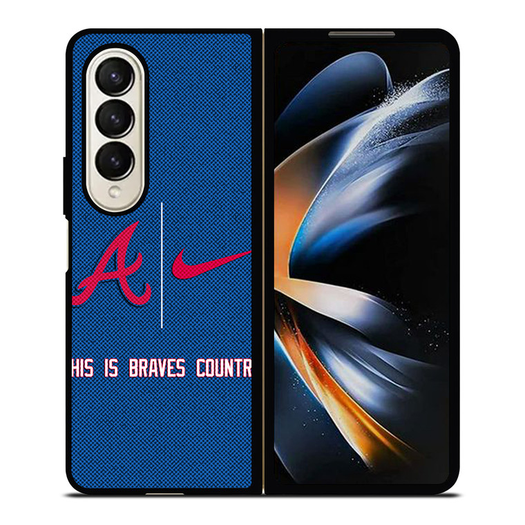 ATLANTA BRAVES NIKE MLB BASEBALL Samsung Galaxy Z Fold 4 Case Cover