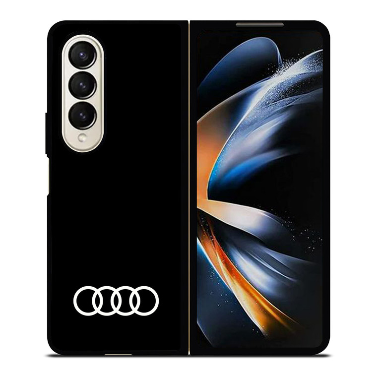 AUDI CAR LOGO BLACK Samsung Galaxy Z Fold 4 Case Cover