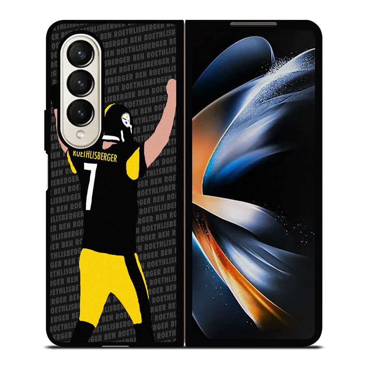 BEN ROETHLISBERGER PITTSBURGH STEELERS CARTOON Samsung Galaxy Z Fold 4 Case Cover