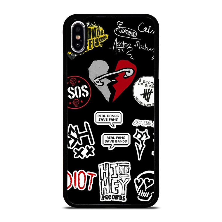 5 SECONDS OF SUMMER BAND COLLAGE iPhone XS Max Case Cover