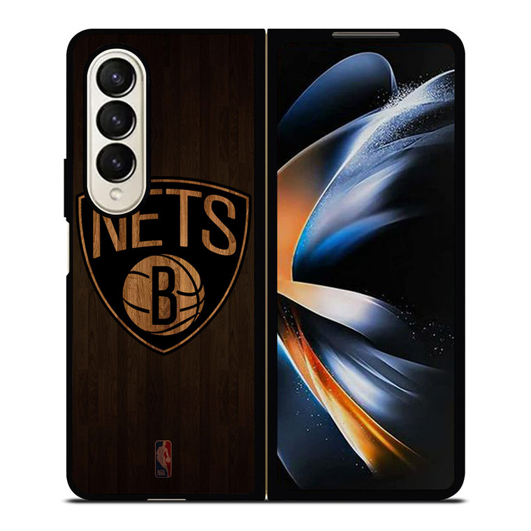 BROOKLYN NETS BASKETBALL COURT NBA Samsung Galaxy Z Fold 4 Case Cover