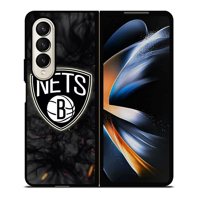 BROOKLYN NETS BASKETBALL NBA FIRE Samsung Galaxy Z Fold 4 Case Cover