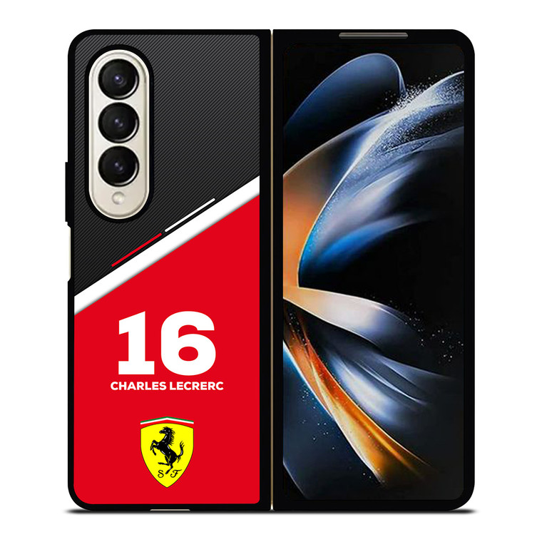 CHARLES LECLERC FERRARI FORMULA ONE F1 RACING 2 Samsung Galaxy Z Fold 4 Case Cover