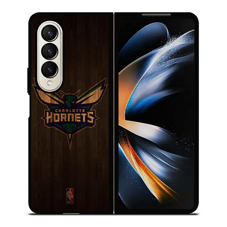 CHARLOTTE HORNETS BASKETBALL COURT NBA Samsung Galaxy Z Fold 4 Case Cover
