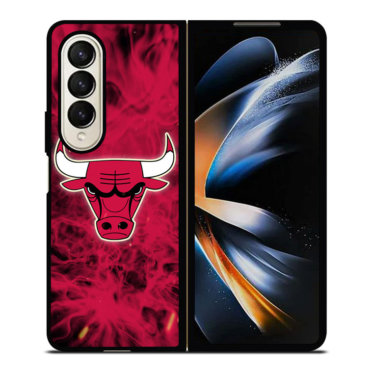 CHICAGO BULLS BASKETBALL NBA FIRE Samsung Galaxy Z Fold 4 Case Cover