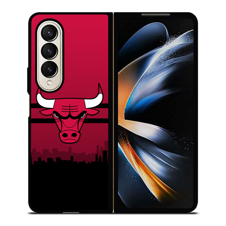 CHICAGO BULLS NBA SKYLINE Samsung Galaxy Z Fold 4 Case Cover