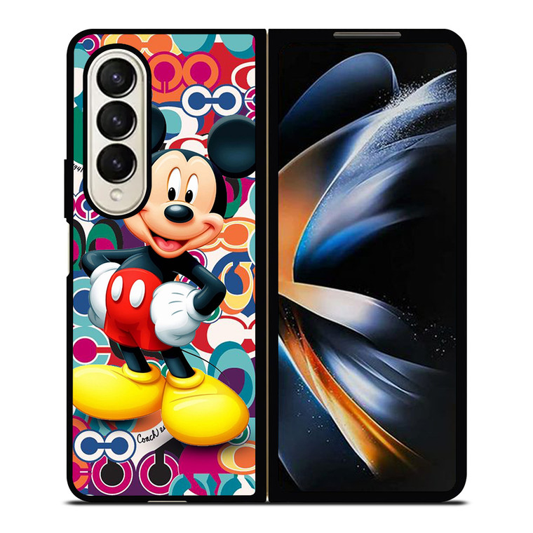 COACH NEW YORK MICKEY MOUSE CUTE Samsung Galaxy Z Fold 4 Case Cover