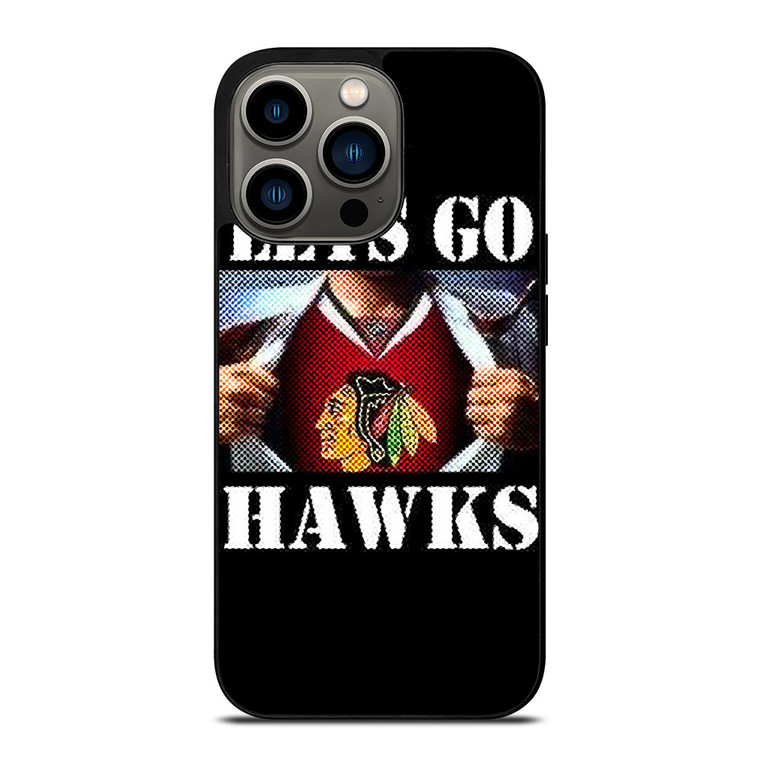 CHICAGO BLACKHAWKS NHL HOCKEY FANS iPhone 13 Pro Case Cover