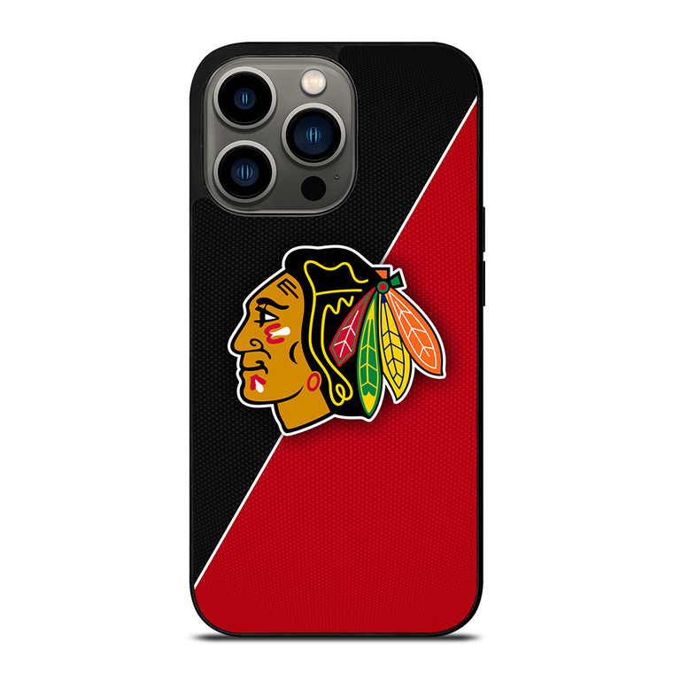 CHICAGO BLACKHAWKS NHL HOCKEY LOGO iPhone 13 Pro Case Cover