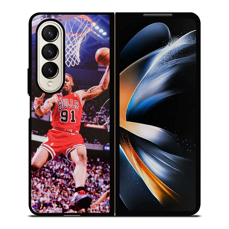 DENNIS RODMAN CHICAGO BULLS NBA Samsung Galaxy Z Fold 4 Case Cover