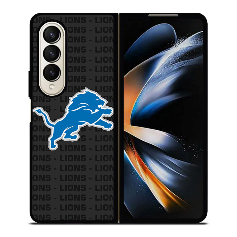 DETROIT LIONS FOOTBALL TEXT Samsung Galaxy Z Fold 4 Case Cover