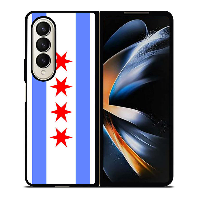 FLAG OF CHICAGO Samsung Galaxy Z Fold 4 Case Cover