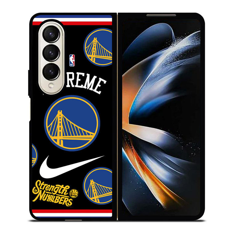 GOLDEN STATE WARRIORS NBA X SUPREME NIKE Samsung Galaxy Z Fold 4 Case Cover