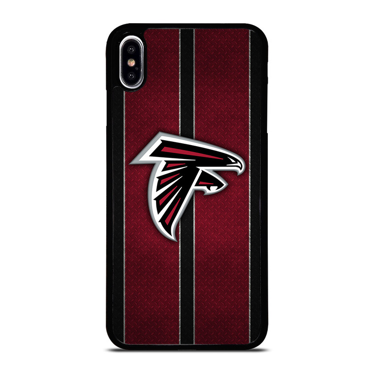 ATLANTA FALCONS NFL METAL STRIPE iPhone XS Max Case Cover