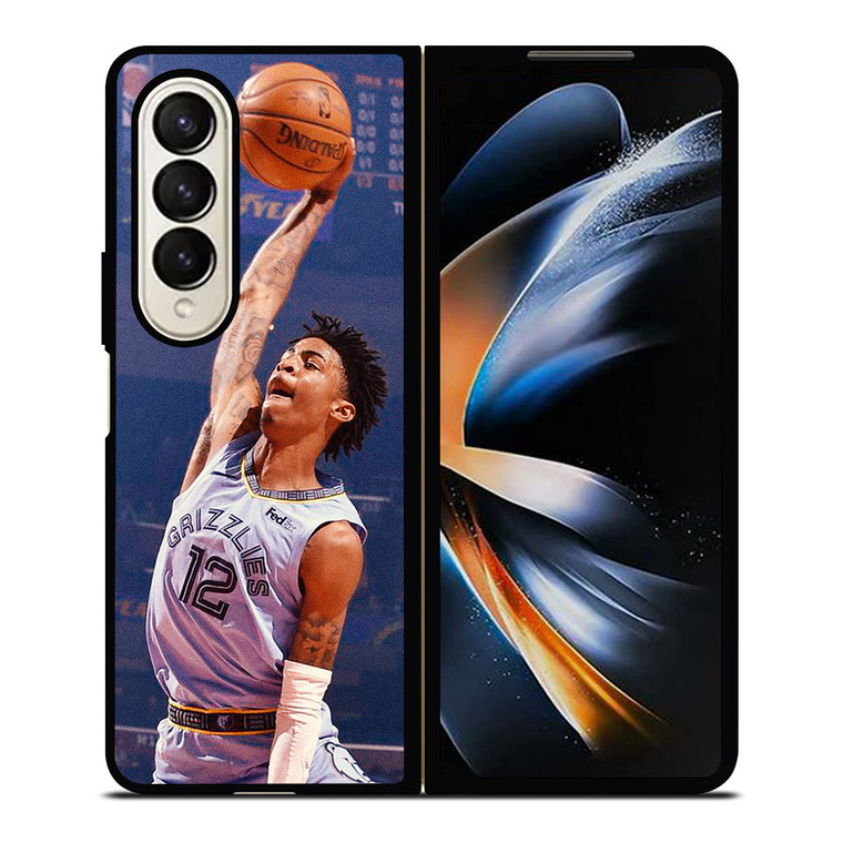 JA MORANT MEMPHIS GRIZZLIES DUNK Samsung Galaxy Z Fold 4 Case Cover