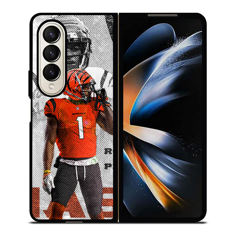JAMARR CHASE CINCINNATI BENGALS NFL FOOTBALL Samsung Galaxy Z Fold 4 Case Cover